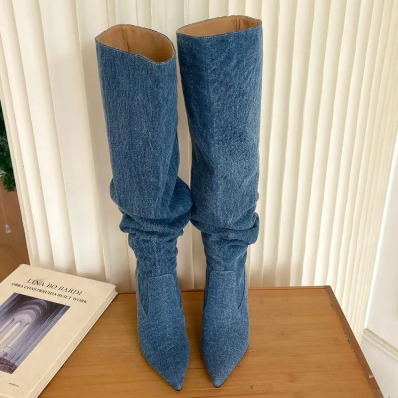 Adele Denim Boots - Image 2