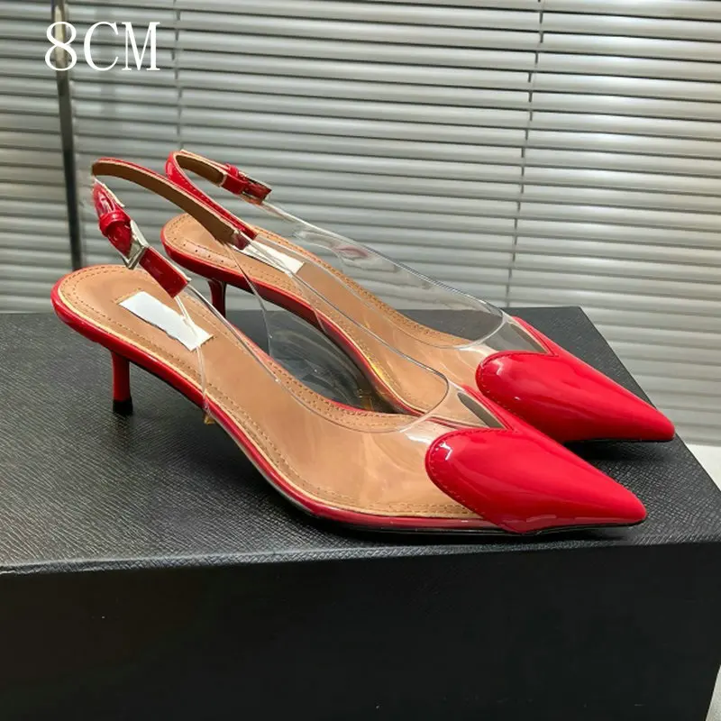 Amara Glow Pointed Glass Heels - Image 4