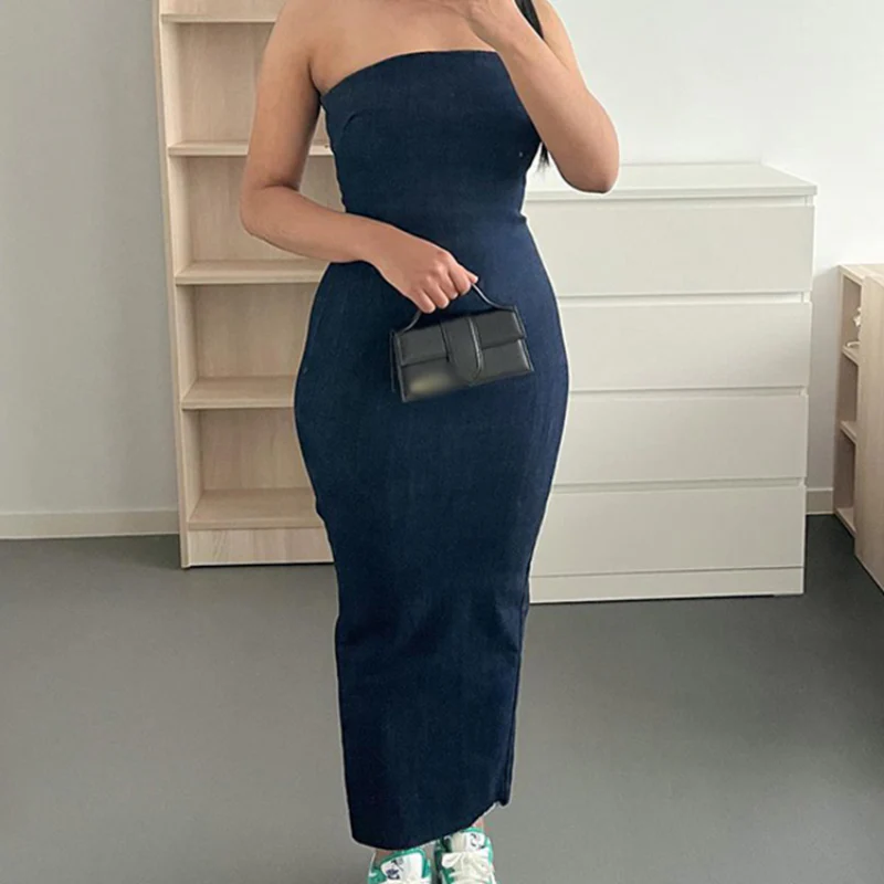 Angie Denim Sexy Dress - Image 2