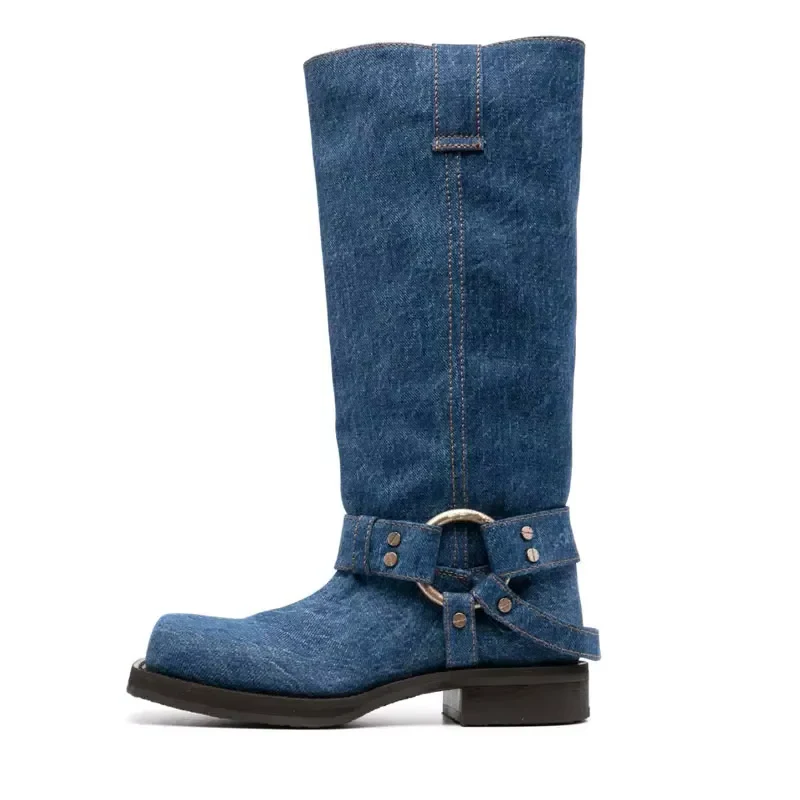 Ankle Armor Chunky Boots - Image 2