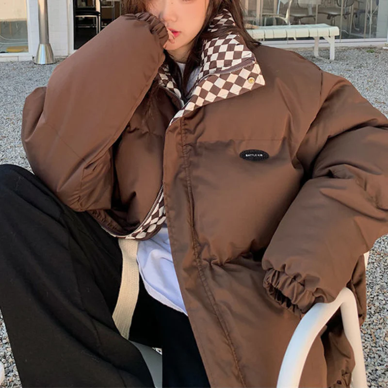 Artemis Checkered Puffer Jacket - Image 7