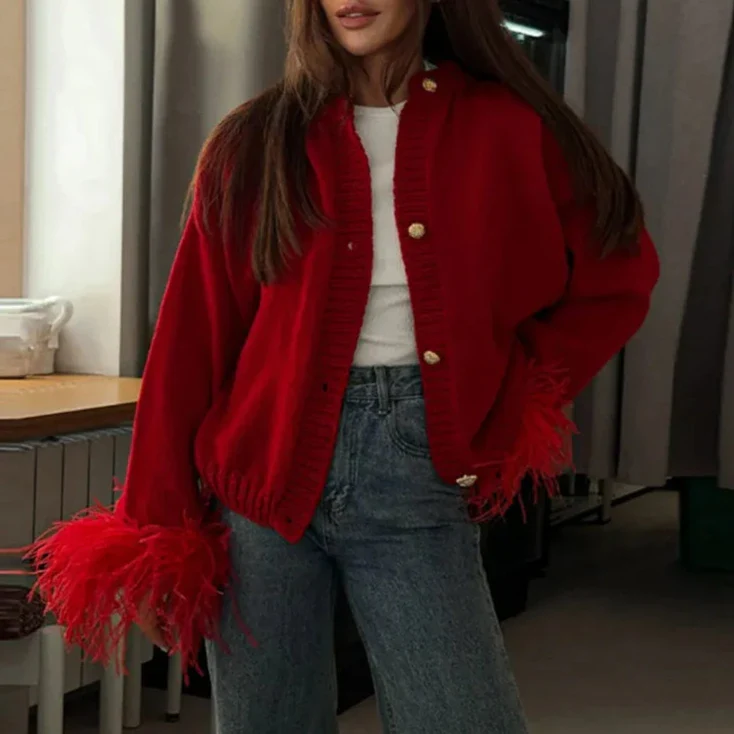 Artisan Patch Knit Cardigan - Image 4