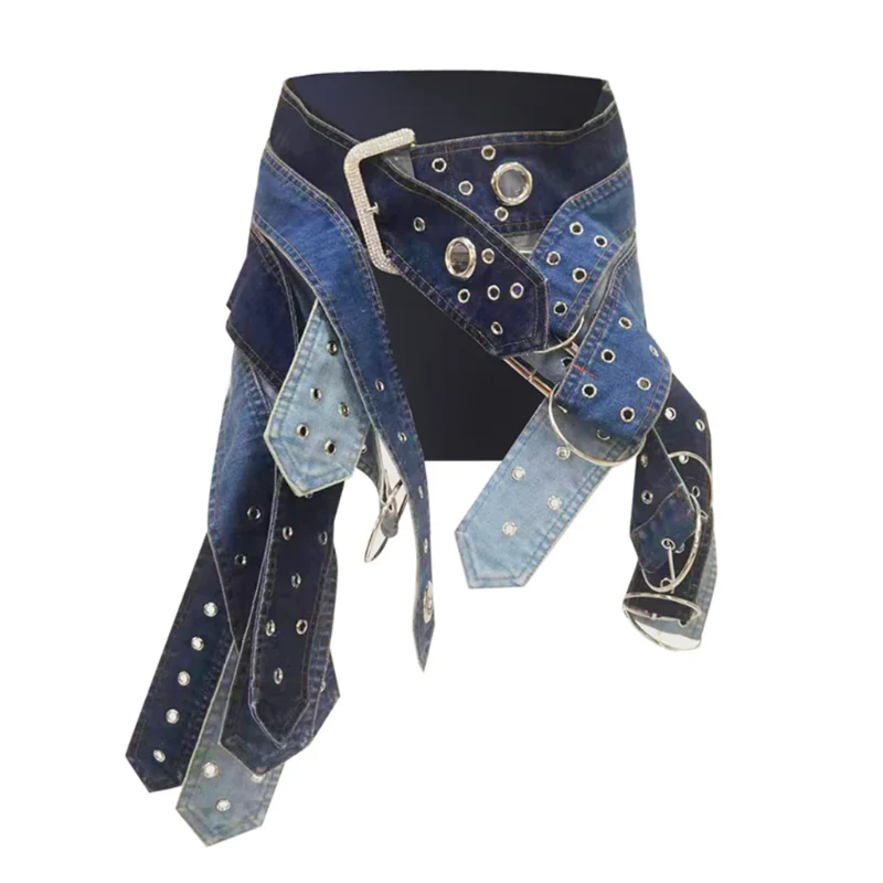 Astrid Bold Denim Skirt - Image 2