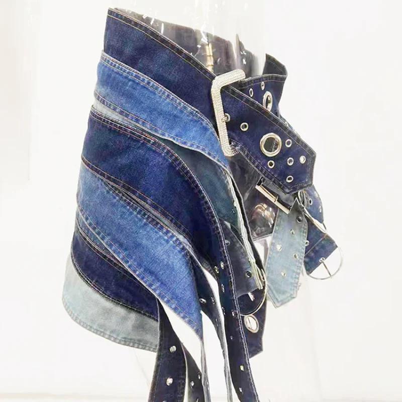Astrid Bold Denim Skirt - Image 3