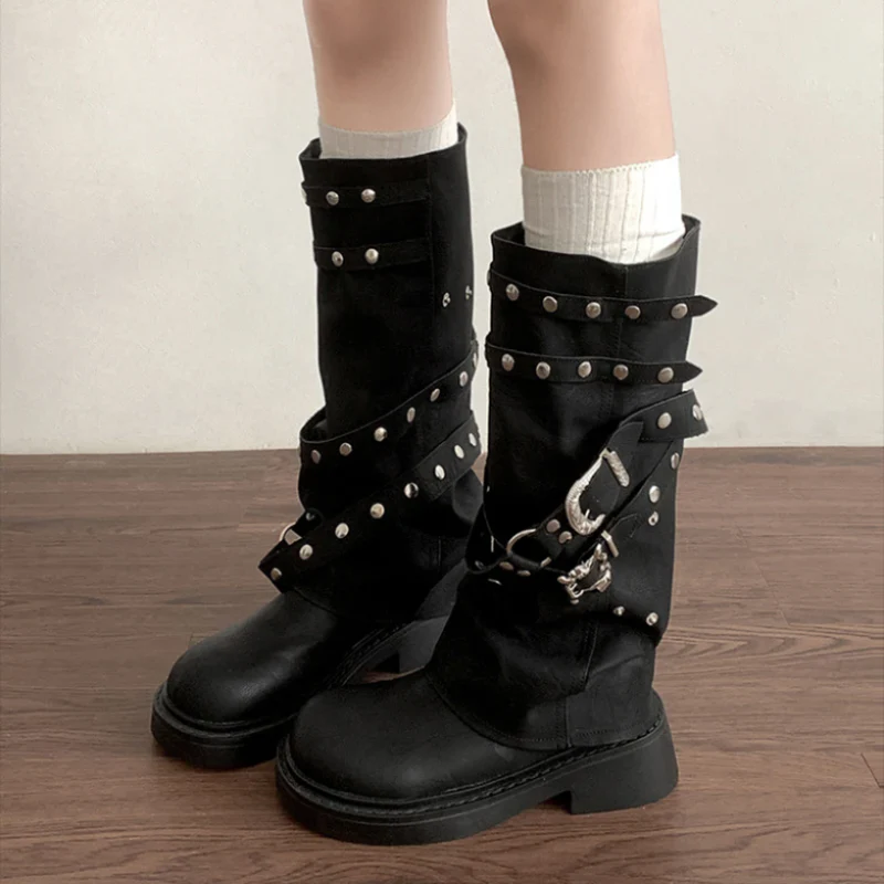 Astrid Rivet Long Boots - Image 2