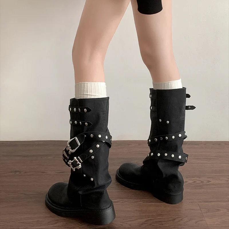 Astrid Rivet Long Boots - Image 5