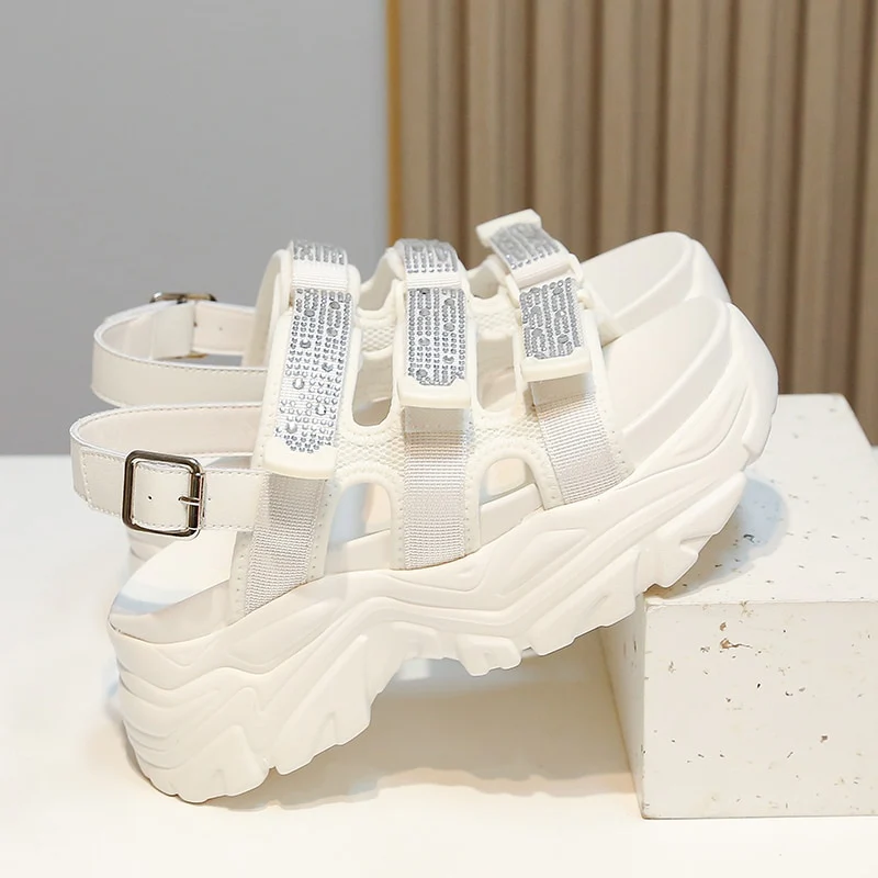Blinky Crystal Platform Sandals - Image 7