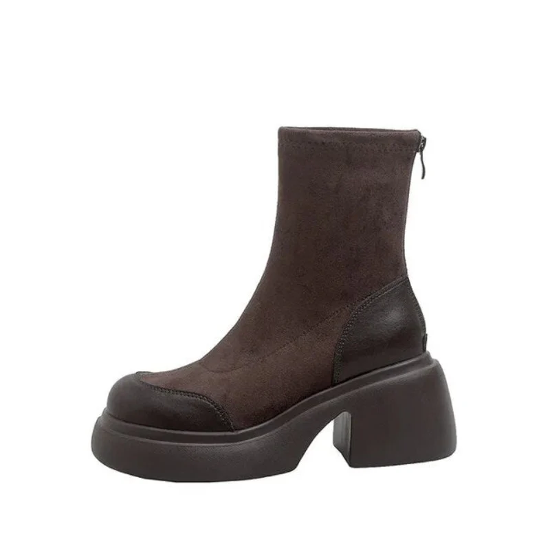 Camila Suede Platform Boots - Image 2