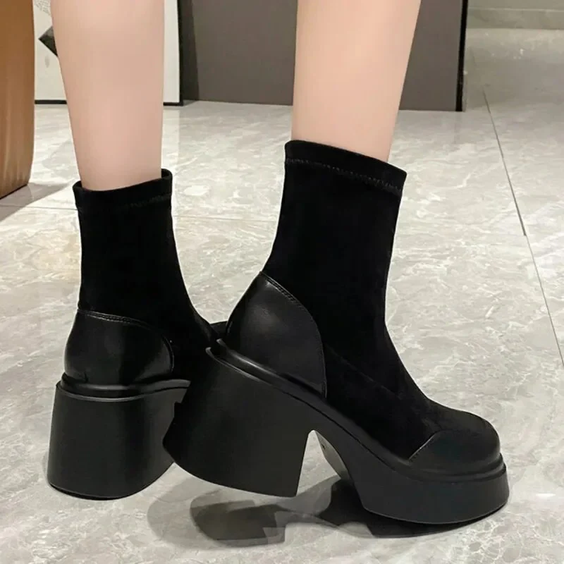Camila Suede Platform Boots - Image 6