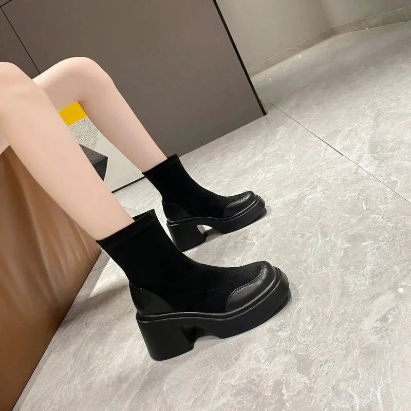 Camila Suede Platform Boots - Image 7