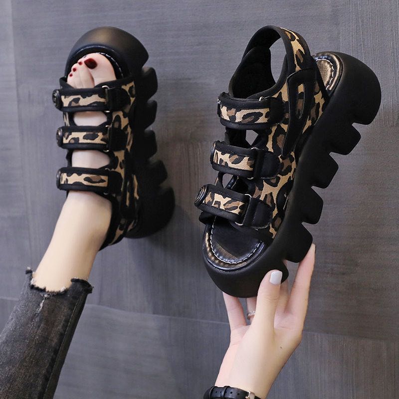 Cheetah Platform Sandals - Image 2
