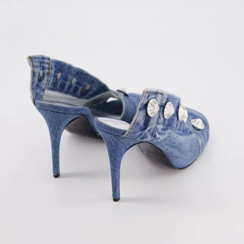 Cordova Denim High Heels - Image 3