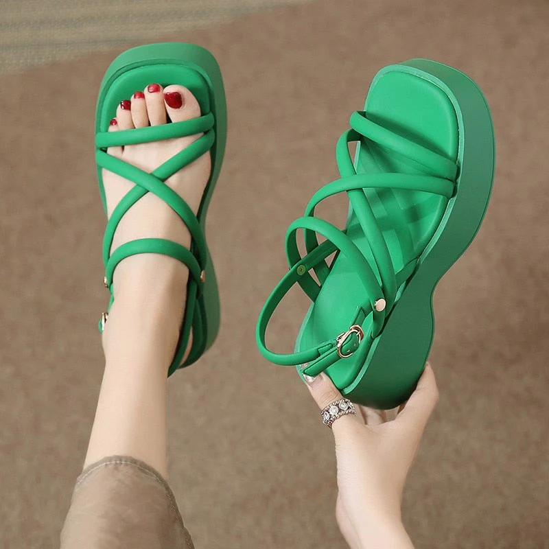 Cosmopolitan Chic Platform Sandals - Image 6