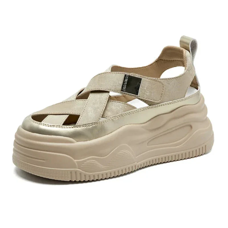 Crisscross Thick Sandals - Image 3