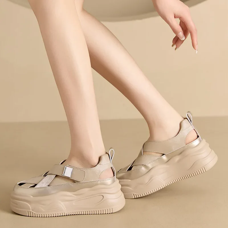 Crisscross Thick Sandals - Image 6
