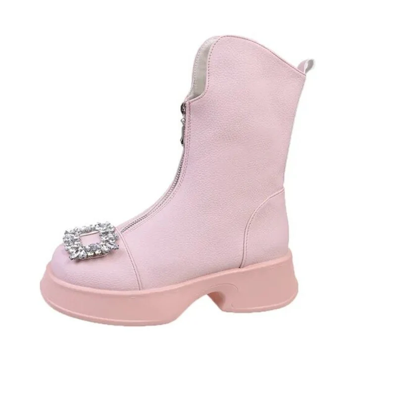 Crown Zipper Boots - Image 3