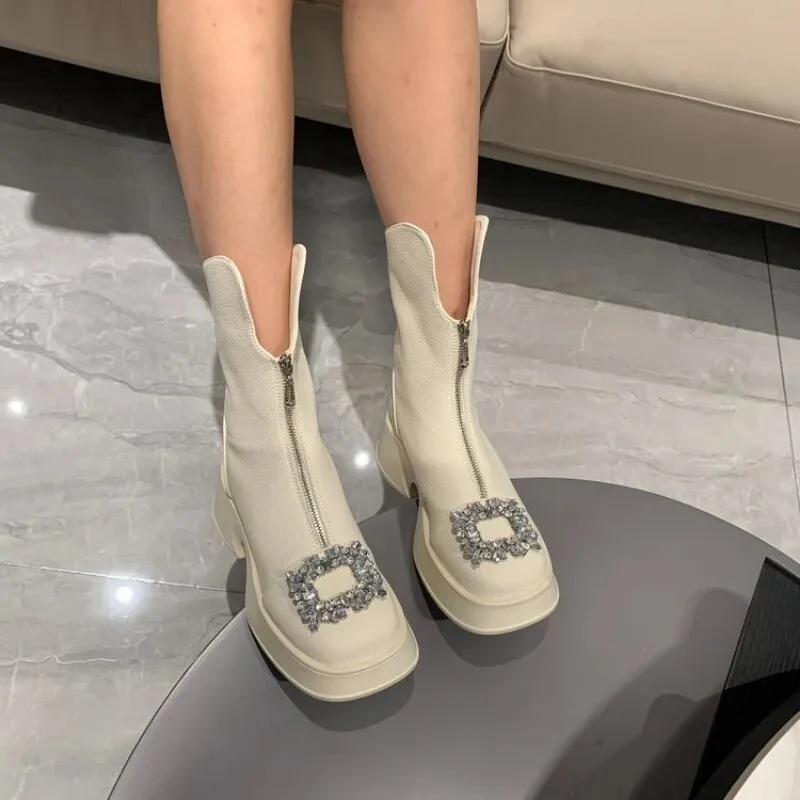 Crown Zipper Boots - Image 5