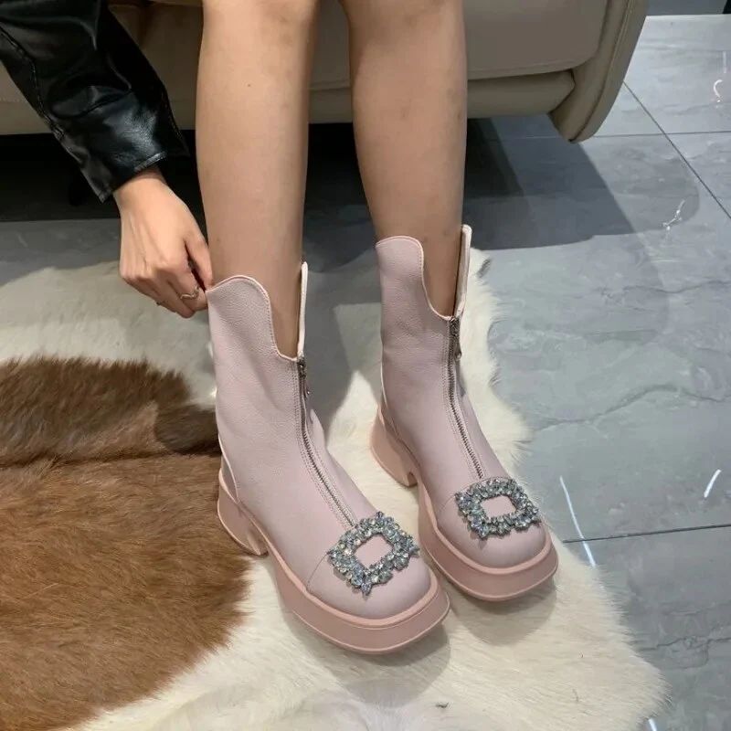 Crown Zipper Boots - Image 6