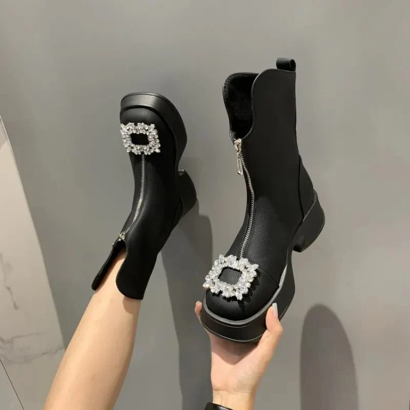 Crown Zipper Boots - Image 9