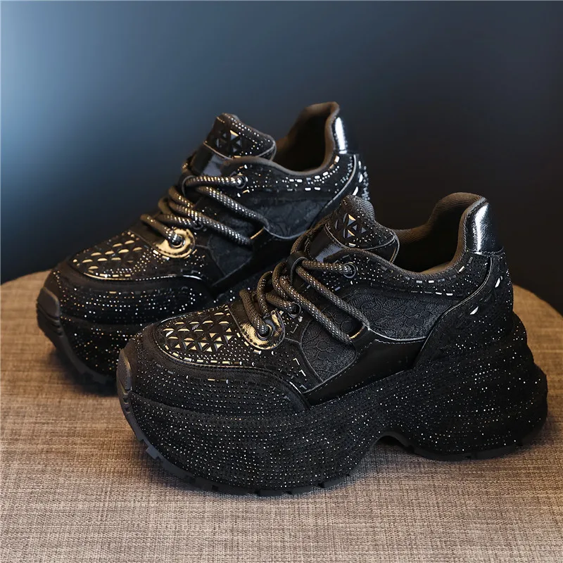 Crystal Accented Platform Sneakers - Image 6