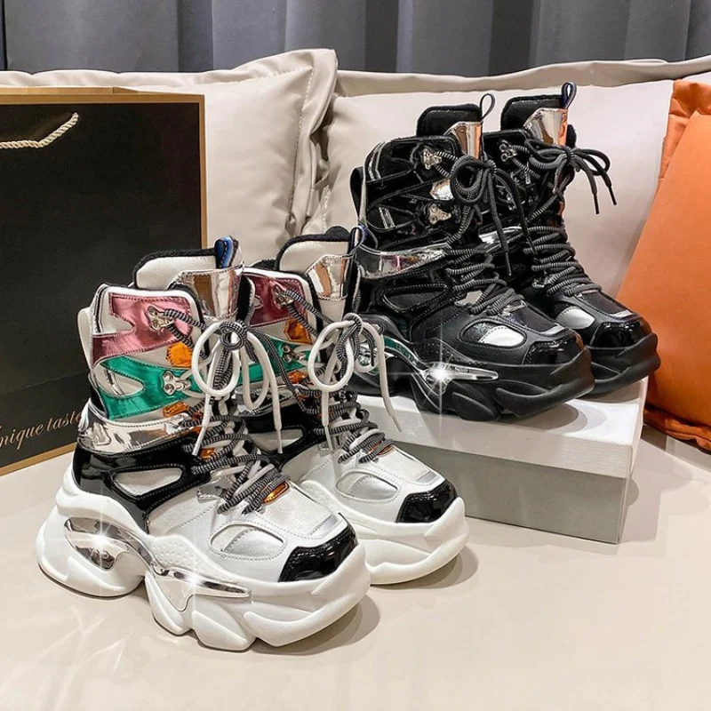 Cylex High Top Chunky Sneakers - Image 3