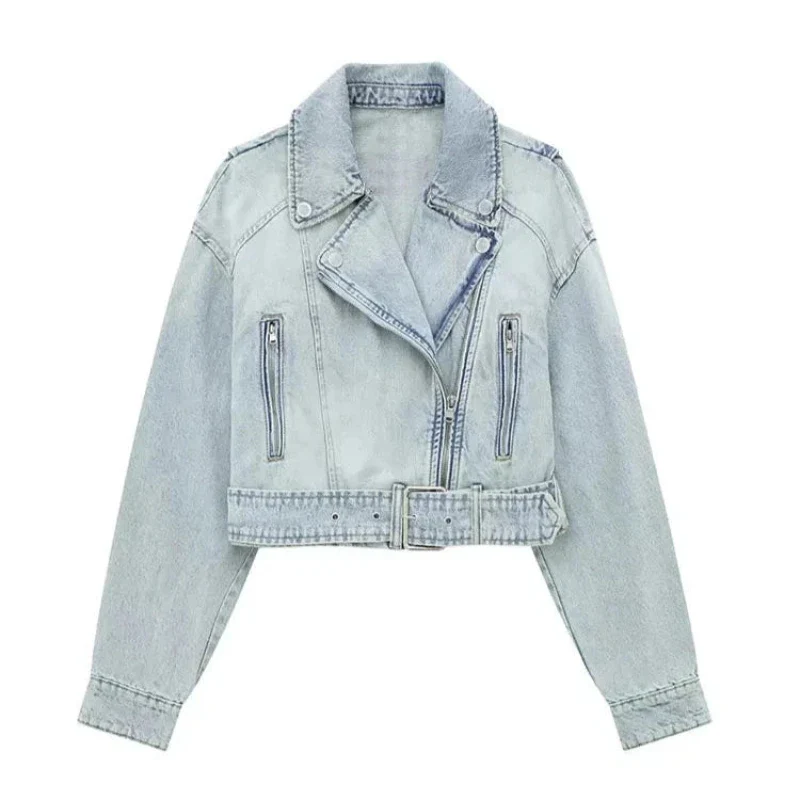 Darling Denim Cropped Jacket - Image 4