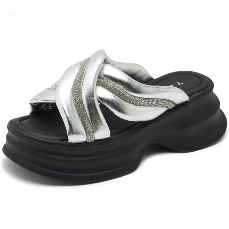 DazzleDuo Mid Heel Summer Sandals - Image 3