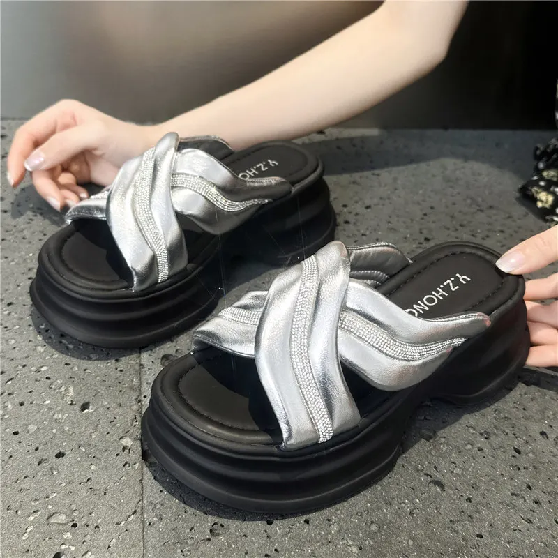 DazzleDuo Mid Heel Summer Sandals - Image 9