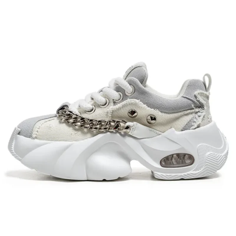 Unchained Denim Platform Sneakers - Image 2