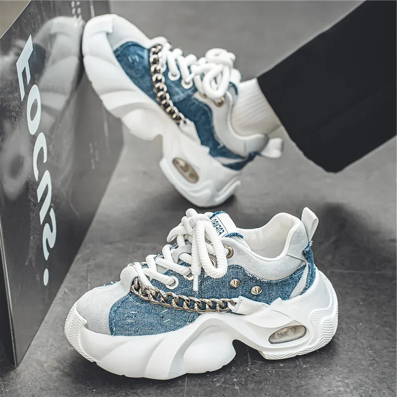 Unchained Denim Platform Sneakers - Image 8