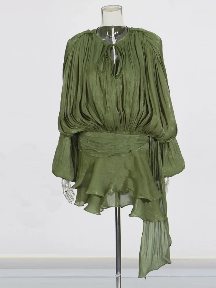 Dreamveil Pleated Wrap Top - Image 11