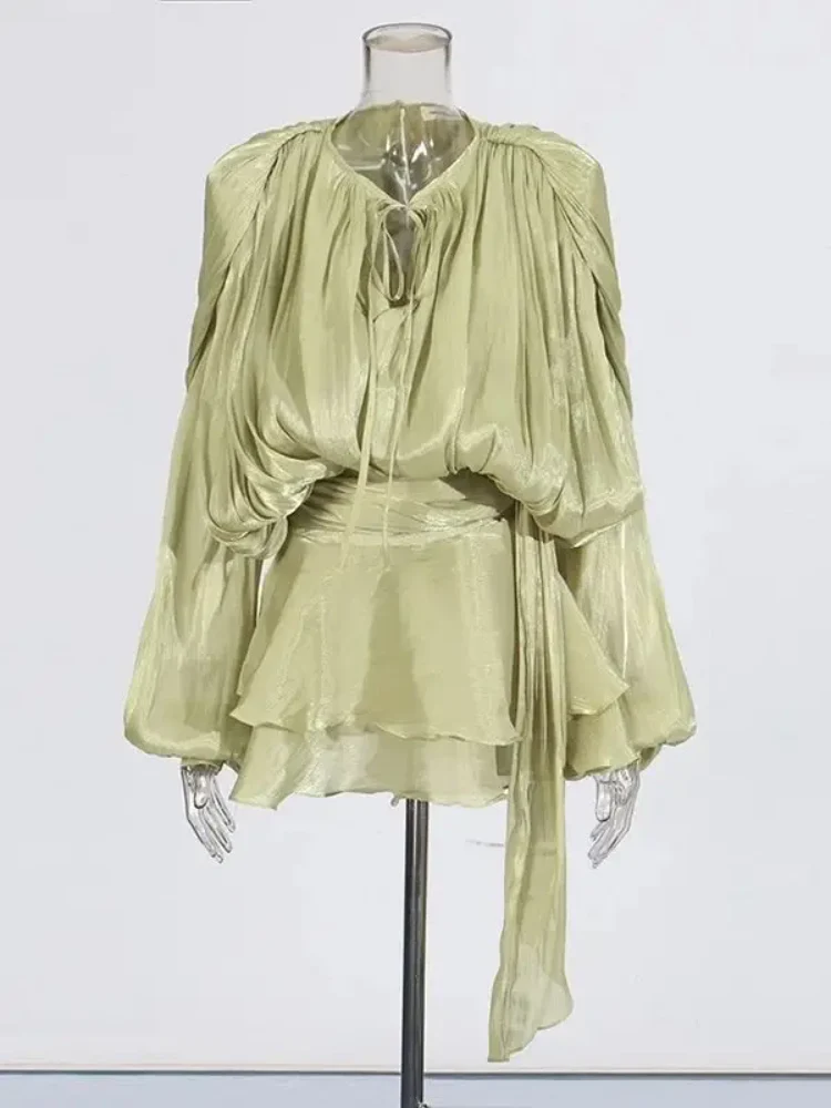 Dreamveil Pleated Wrap Top - Image 12