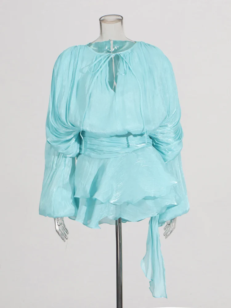 Dreamveil Pleated Wrap Top - Image 15