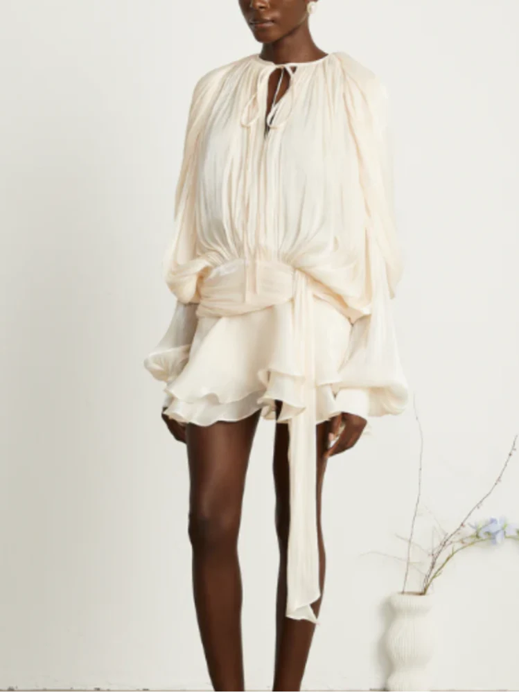 Dreamveil Pleated Wrap Top - Image 16
