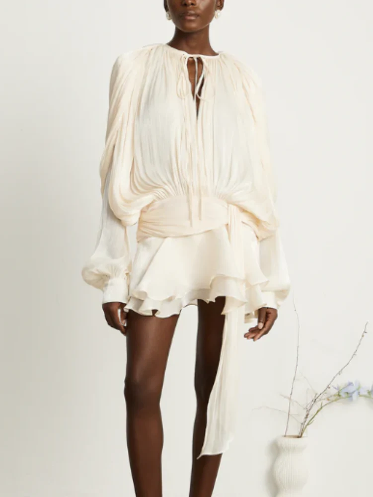 Dreamveil Pleated Wrap Top - Image 17