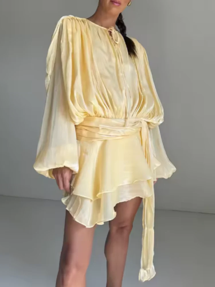 Dreamveil Pleated Wrap Top - Image 6