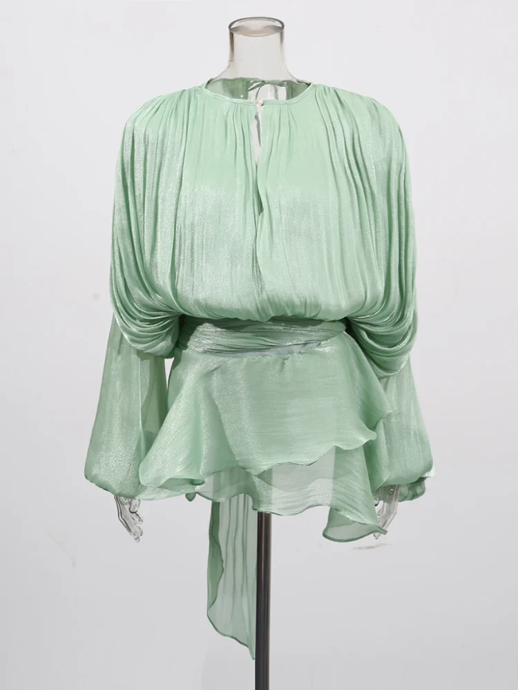 Dreamveil Pleated Wrap Top - Image 9