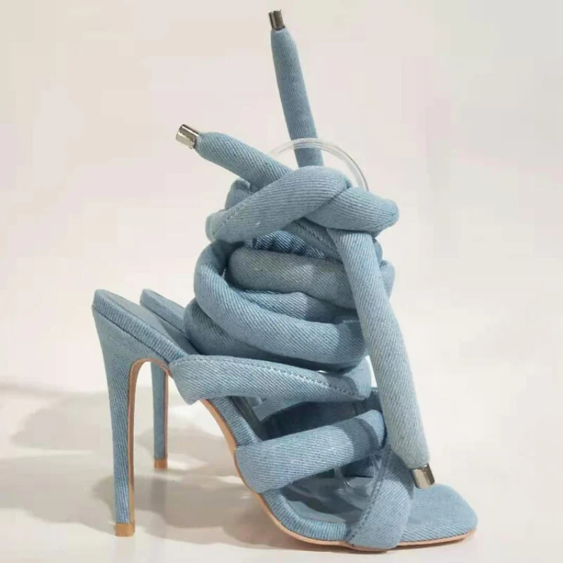 Dubai Denim High Heels - Image 2