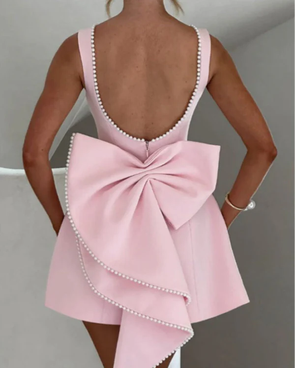 Enchantress Bow Mini Dress - Image 10