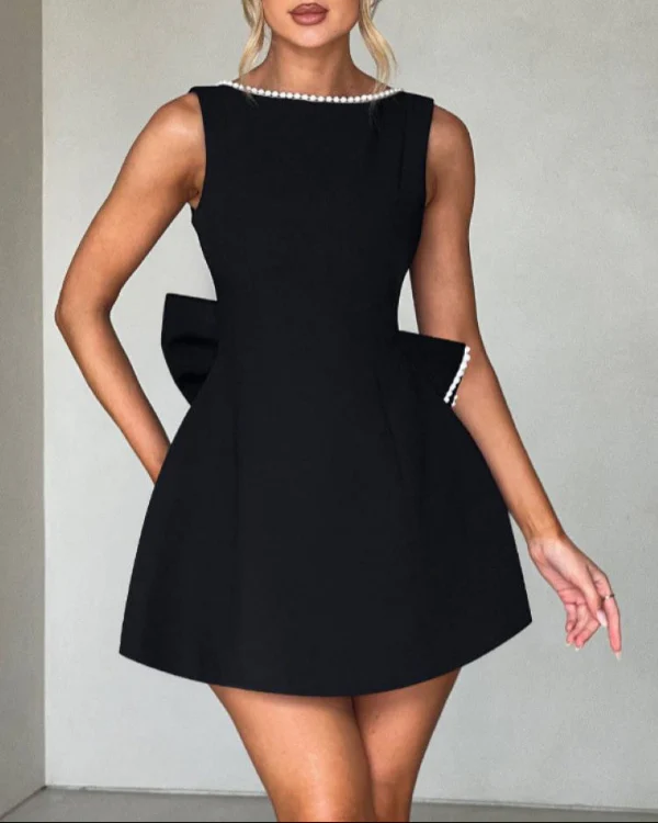 Enchantress Bow Mini Dress - Image 4
