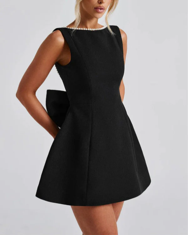 Enchantress Bow Mini Dress - Image 6