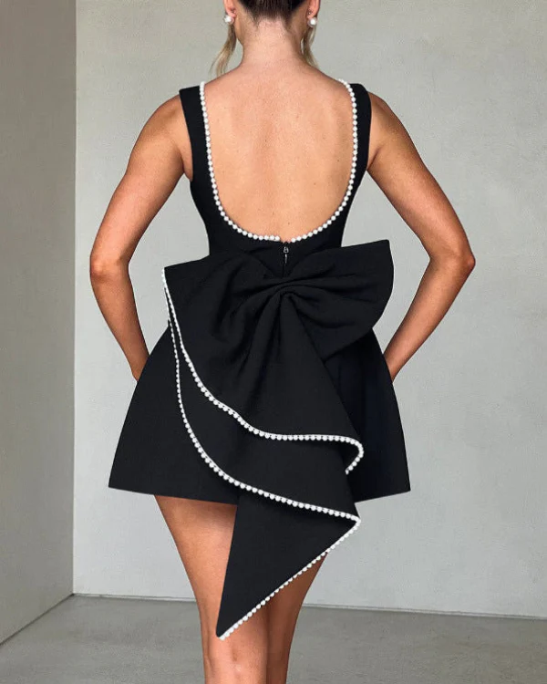 Enchantress Bow Mini Dress - Image 8