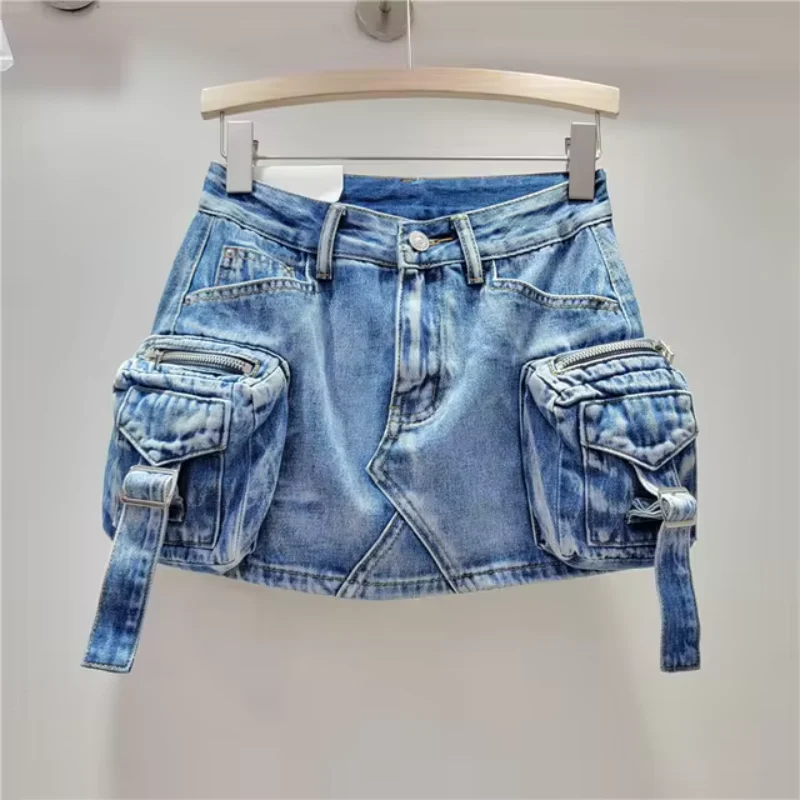 Enticing 3D Pockets Mini Skirts - Image 2