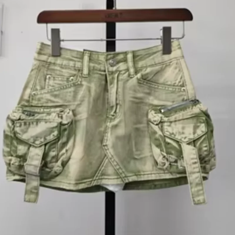 Enticing 3D Pockets Mini Skirts - Image 3