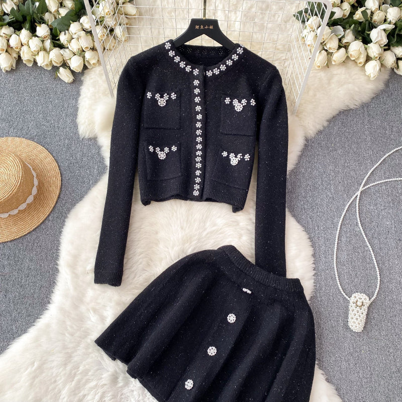 Ethereal Knit Skirt Set - Image 3