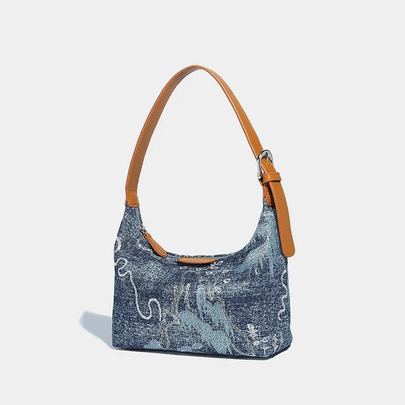 Exquisite Denim Shoulder Bag - Image 2