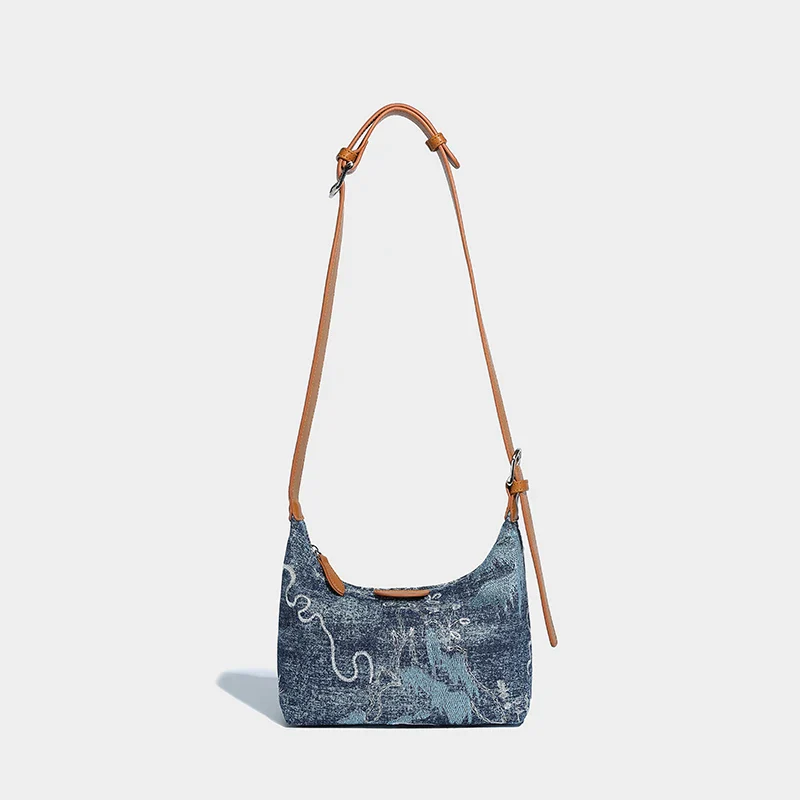 Exquisite Denim Shoulder Bag - Image 3