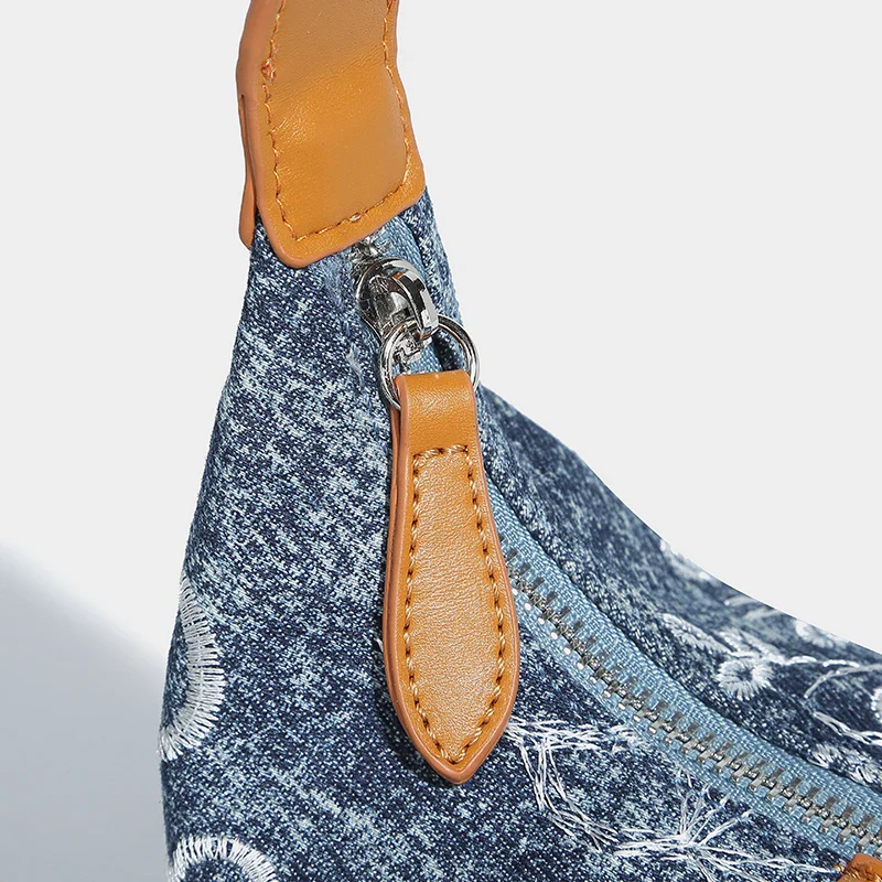 Exquisite Denim Shoulder Bag - Image 5