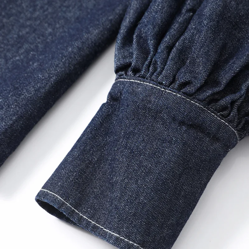 Fashionista Denim Bow Shirt - Image 5