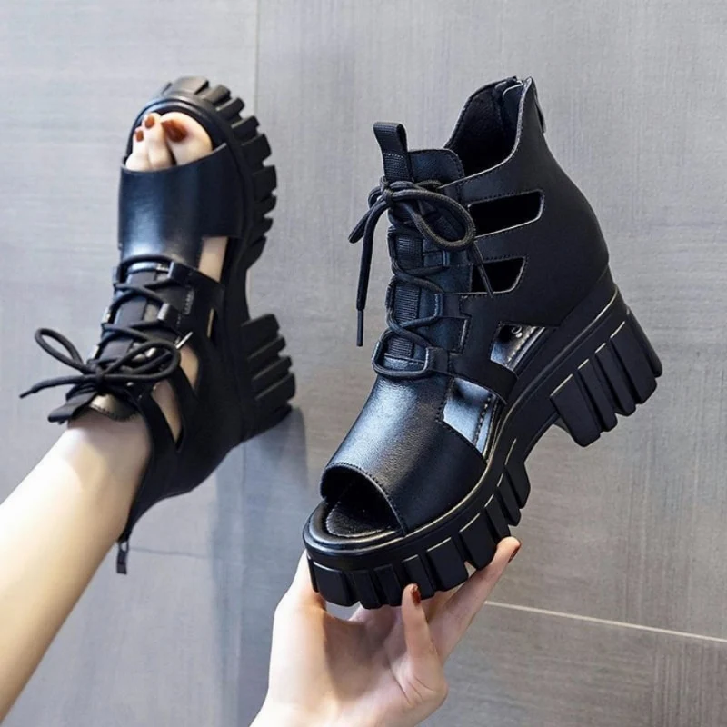Felicia Platform Roman Sandals - Image 4